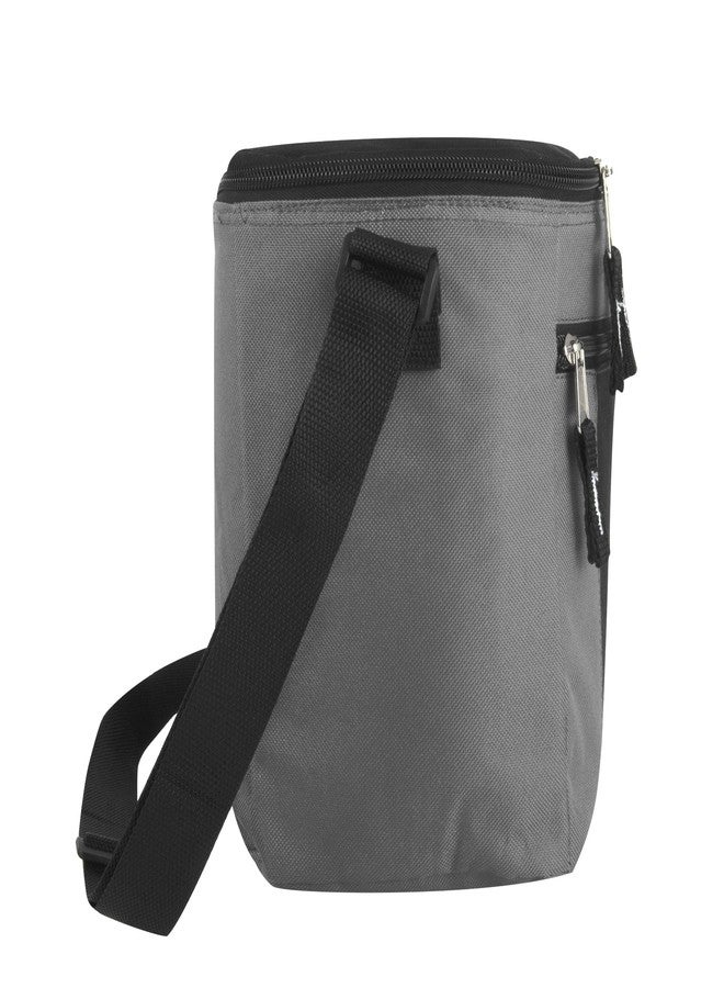 Fridge Pak Insulated Adult Lunch Box & 12 Can Large Capacity Can Cooler Bag (Grey/Black) - Image 5